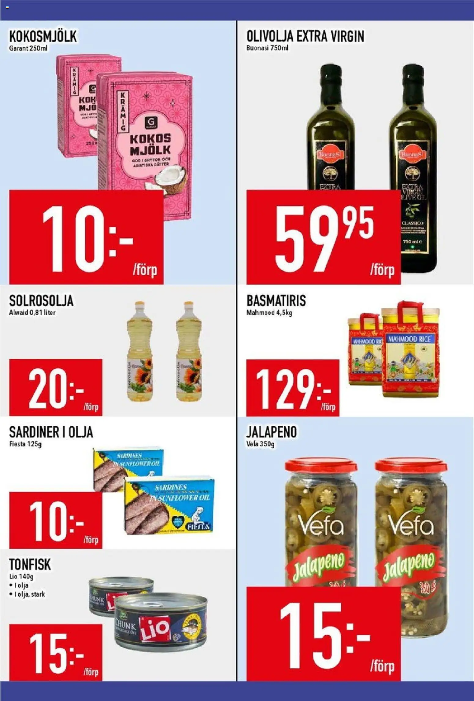 Matdax reklamblad aktuell från 26.01.2026 | Sida: 14 | Produkter: Mjölk, Olivolja, Olja, Tonfisk