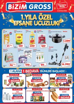 22.01.2026 tarihinden itibaren geçerli olan Bizim Toptan kataloğu önizlemesi