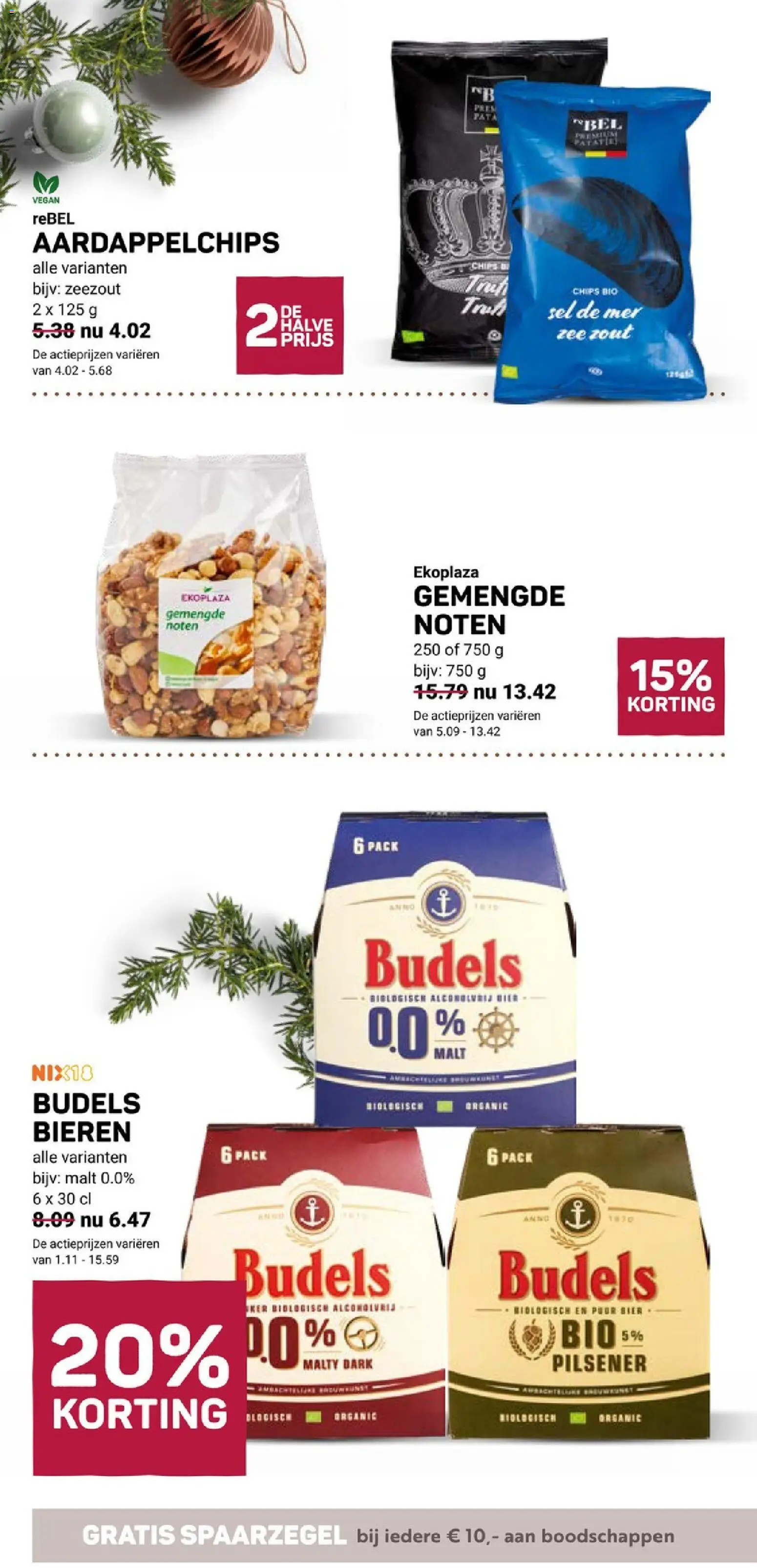 {H1} | Pagina: 2 | Producten: Bier, Chips, Noten, Zeezout