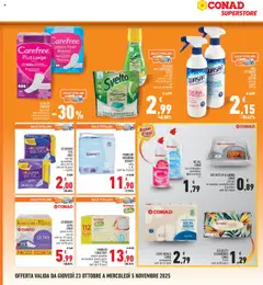 Anteprima del volantino FAZZOLETTI ULTRAMORBIDI CONAD, 4 veli conf. da 80 pezzi valido a partire dal 23.10.2025 | Pagina: 28