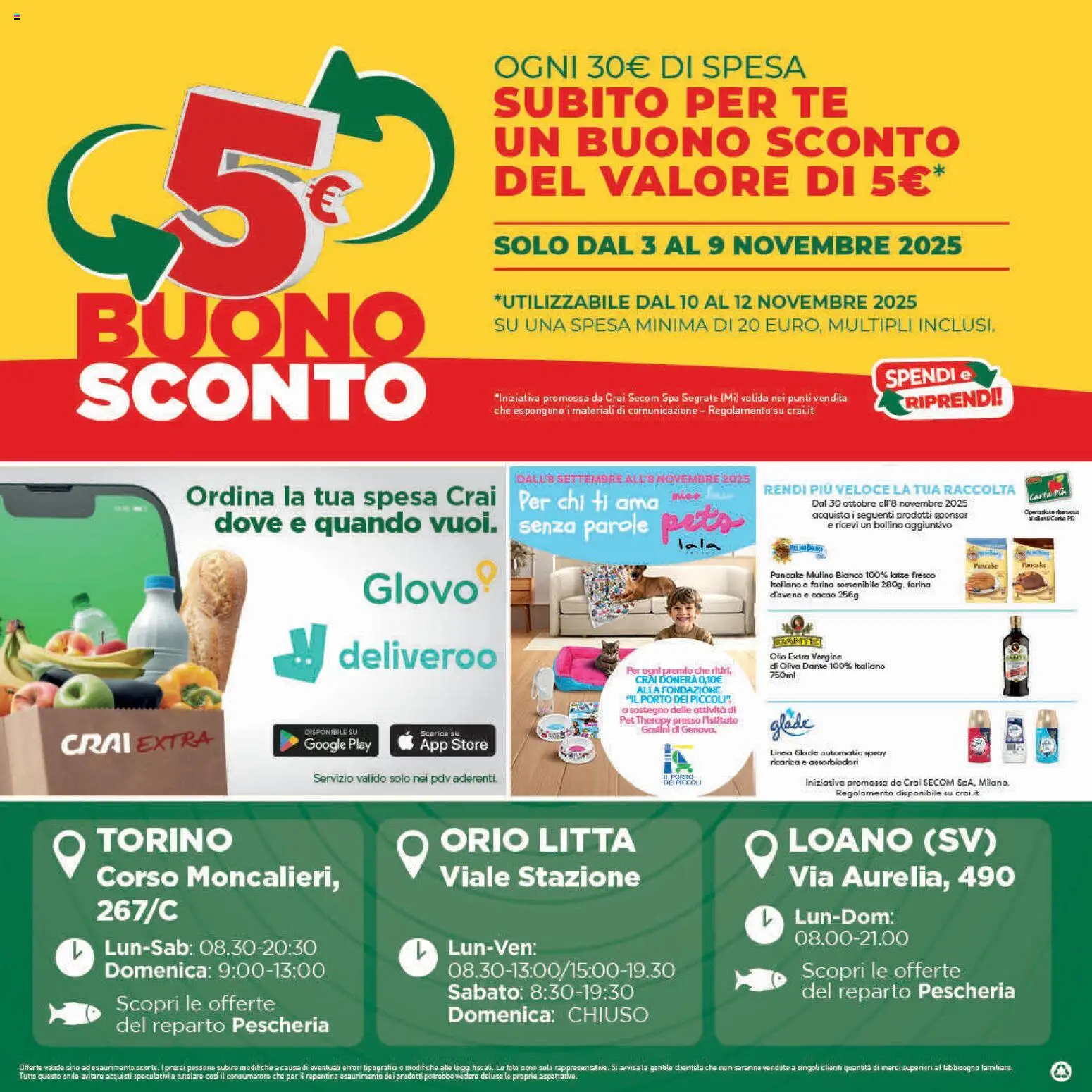 Volantino CRAI del 30.10.2025 | Pagina: 24 | Prodotti: Tè, Latte, Farina, Olio extra vergine