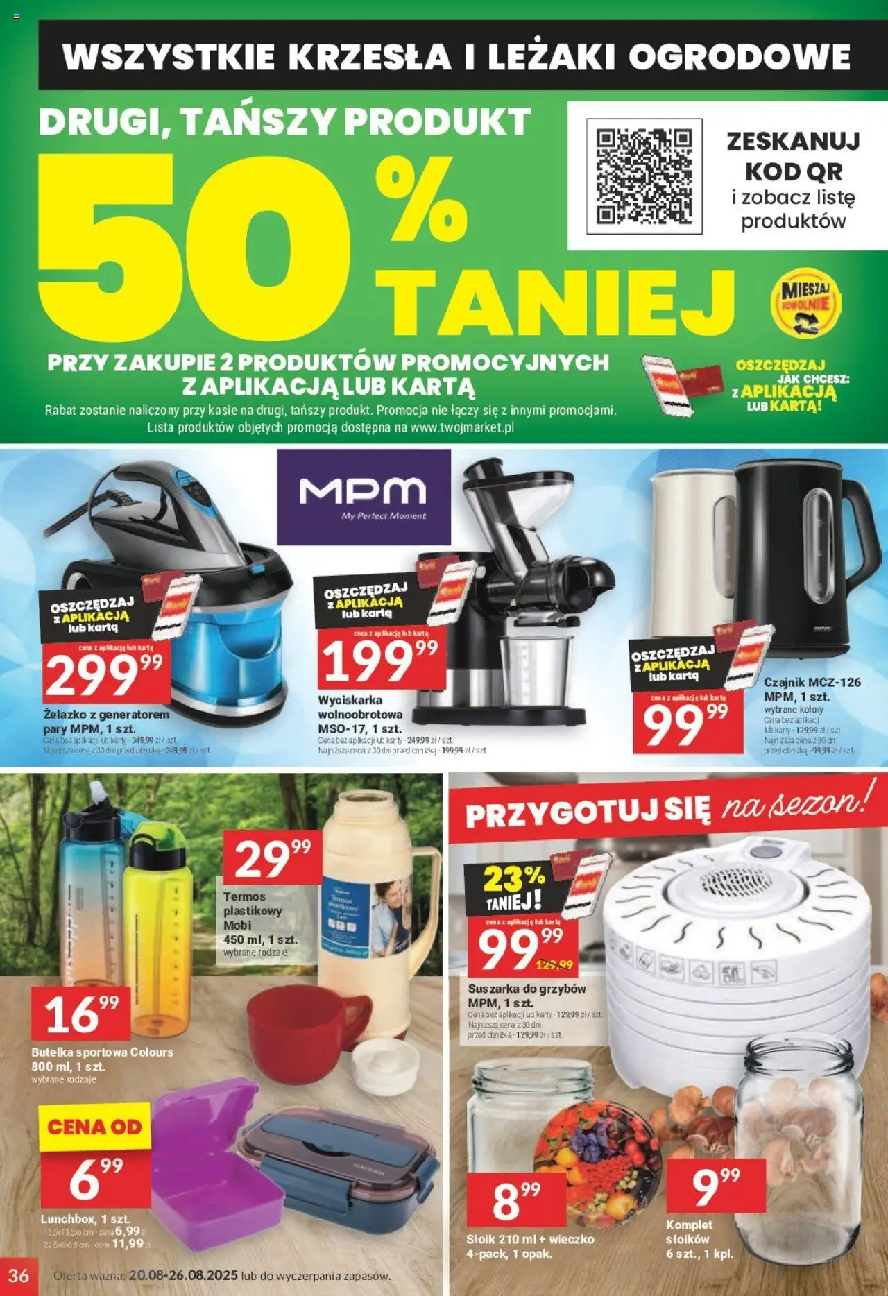 Twój Market Gazetka od 20.08.2025 | Strona: 36 | Produkty: Karta, Czajnik, Wyciskarka