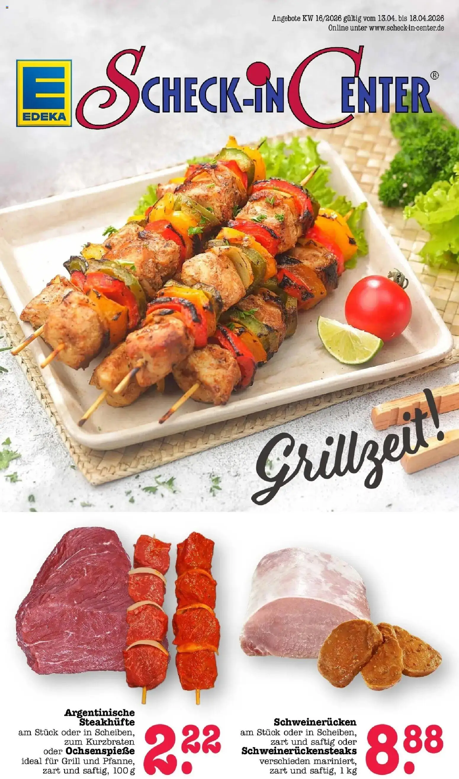E center Prospekt Mainz-Weisenau	 – gültig ab 12.04.2026 | Seite: 1 | Produkte: Grill, Schweinerucken