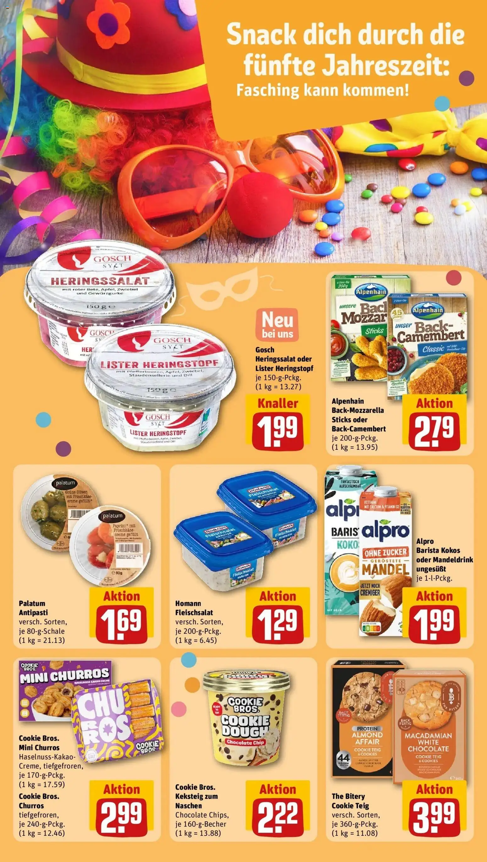 Rewe prospekt Echzell / Gettenau	 – gültig ab 09.02.2026 | Seite: 10 | Produkte: Schokolade, Creme, Alpro, Frischkase