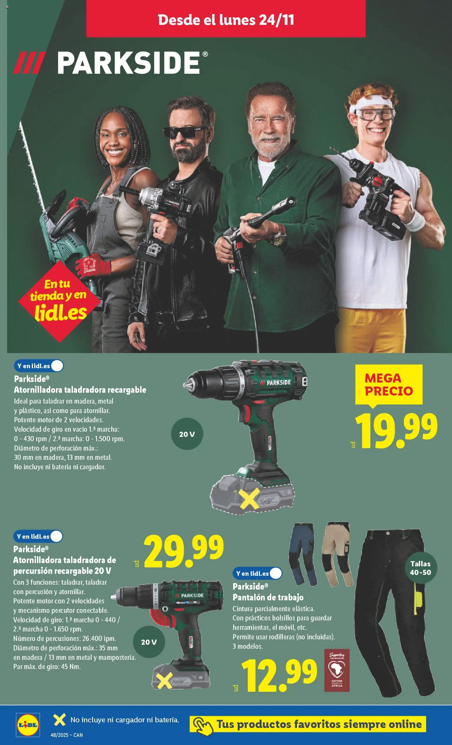 Lidl - Black Friday Canarias │ válido desde el 24.11.2025 | Página: 8 | Productos: Batería