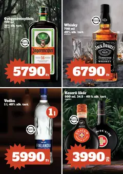 Family Diszkont Akciós újság - amely érvényes a következő dátumtól: 18.12.2025 | Oldal: 5 | Termékek: Jägermeister, Whiskey, Narancs, Vodka