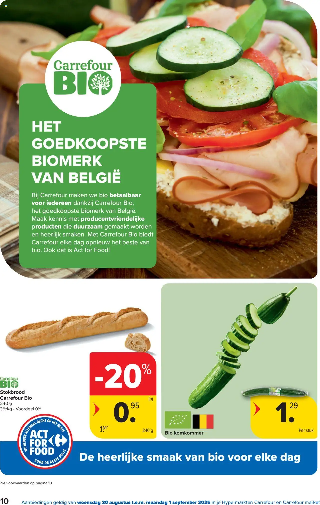  | Pagina: 10 | Producten: Stokbrood, Komkommer