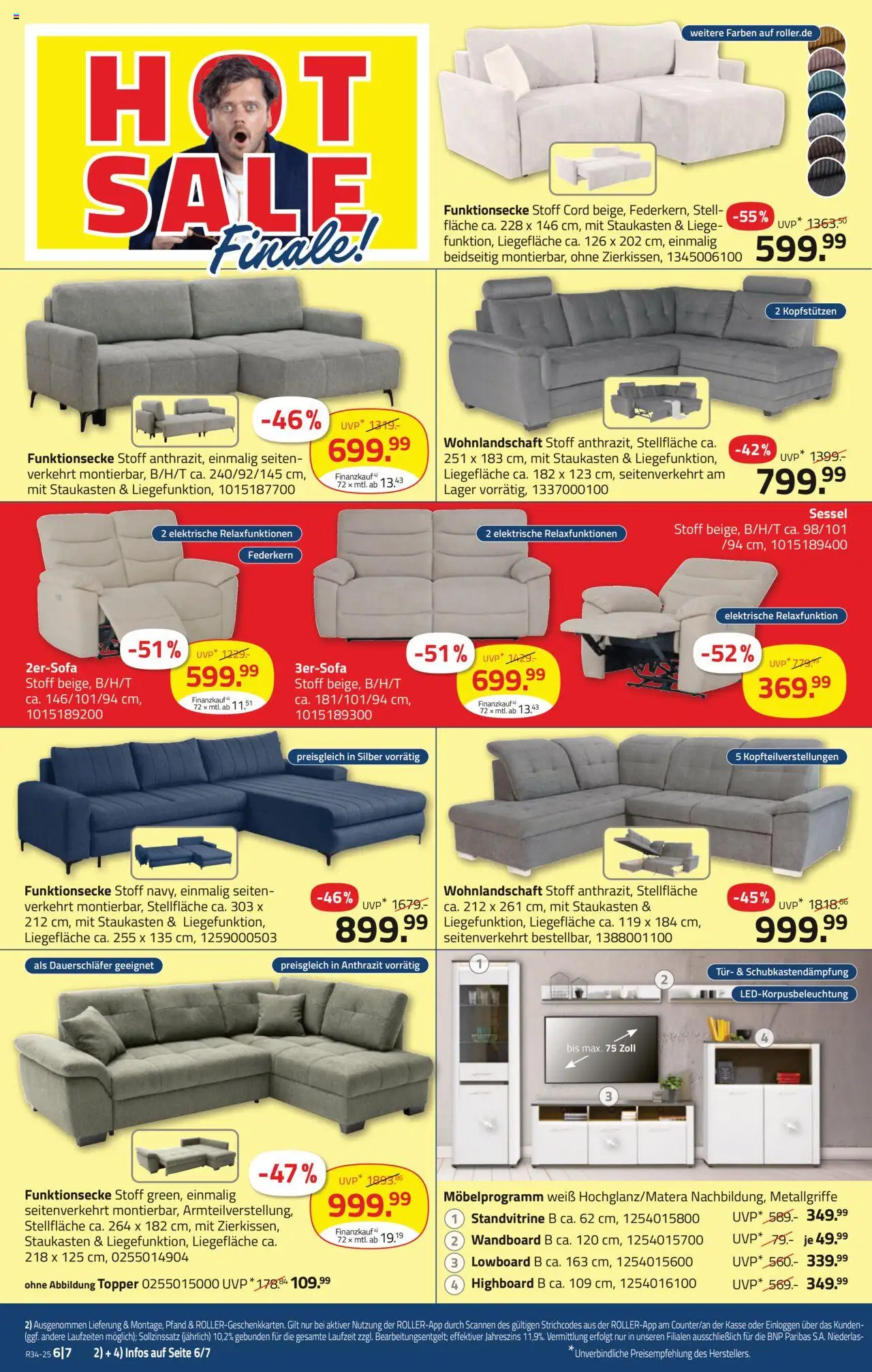 Roller Prospekt 	 - gültig ab dem 17.08.2025 | Seite: 6 | Produkte: Wohnlandschaft, HIghboard, Wandboard, Topper