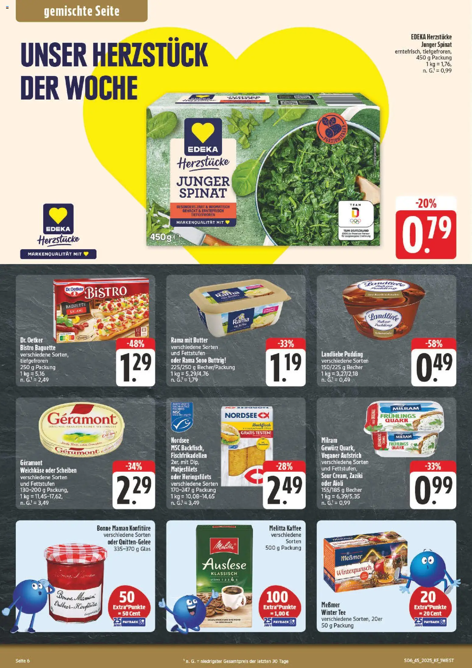 nah & gut Prospekt 	 – gültig ab 03.11.2025 | Seite: 6 | Produkte: Melitta kaffee, Quark, Milram, Tee