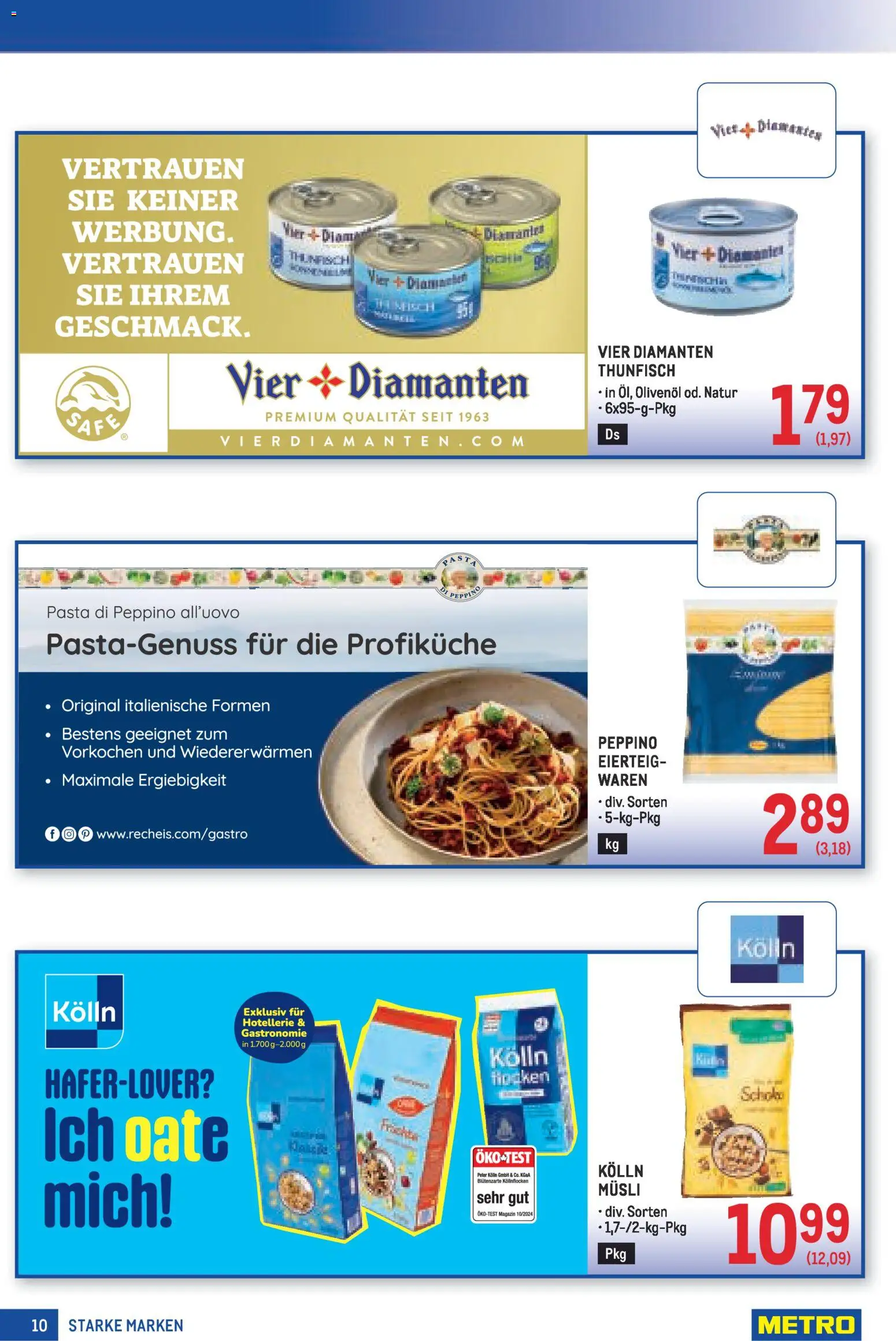 Metro Starke Marken gültig ab 08.01.2025 | Seite: 10 | Produkte: Pasta