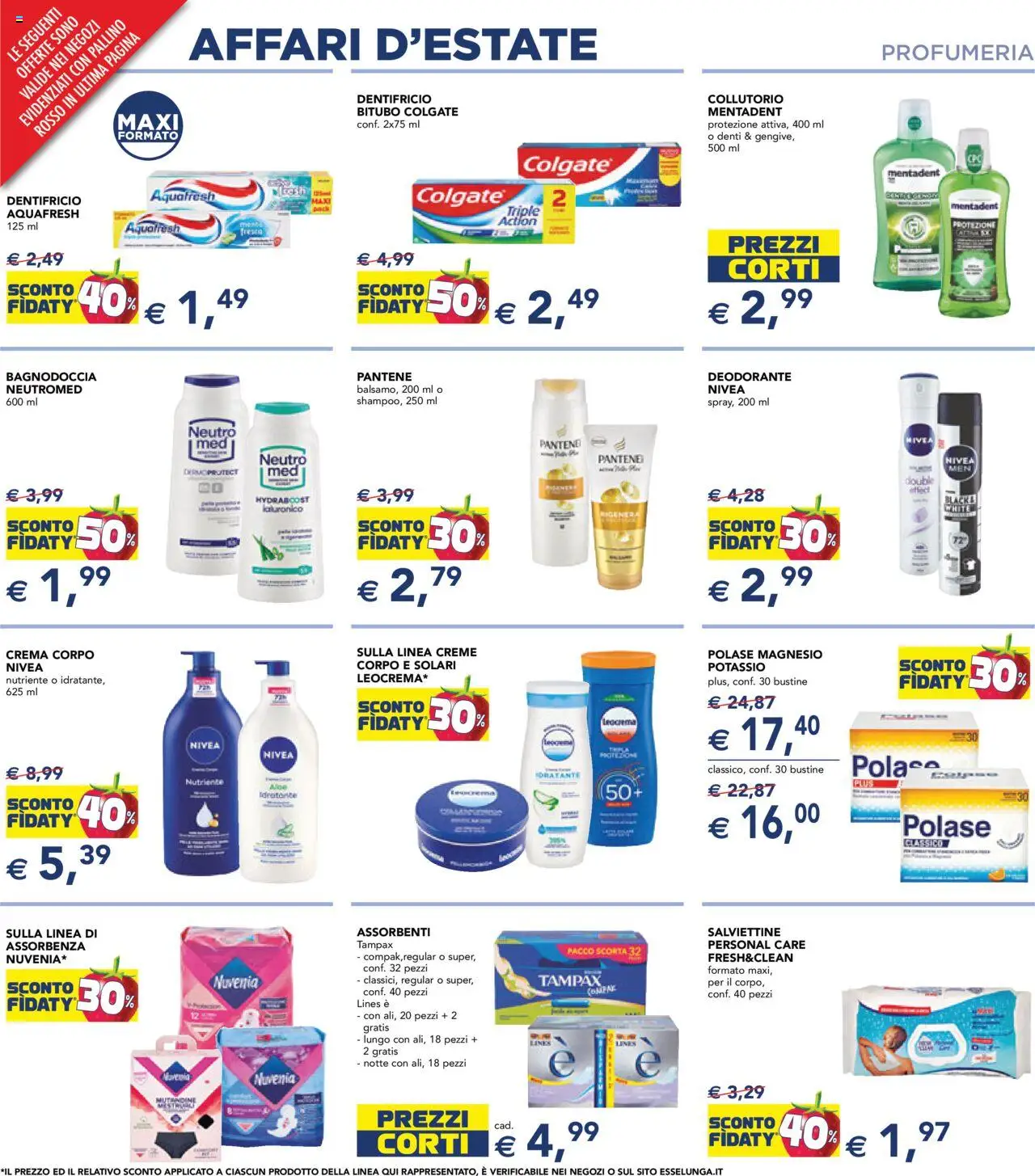 Volantino Esselunga S del 31.07.2025 | Pagina: 24 | Prodotti: Crema, Deodorante, Dentifricio, Collutorio