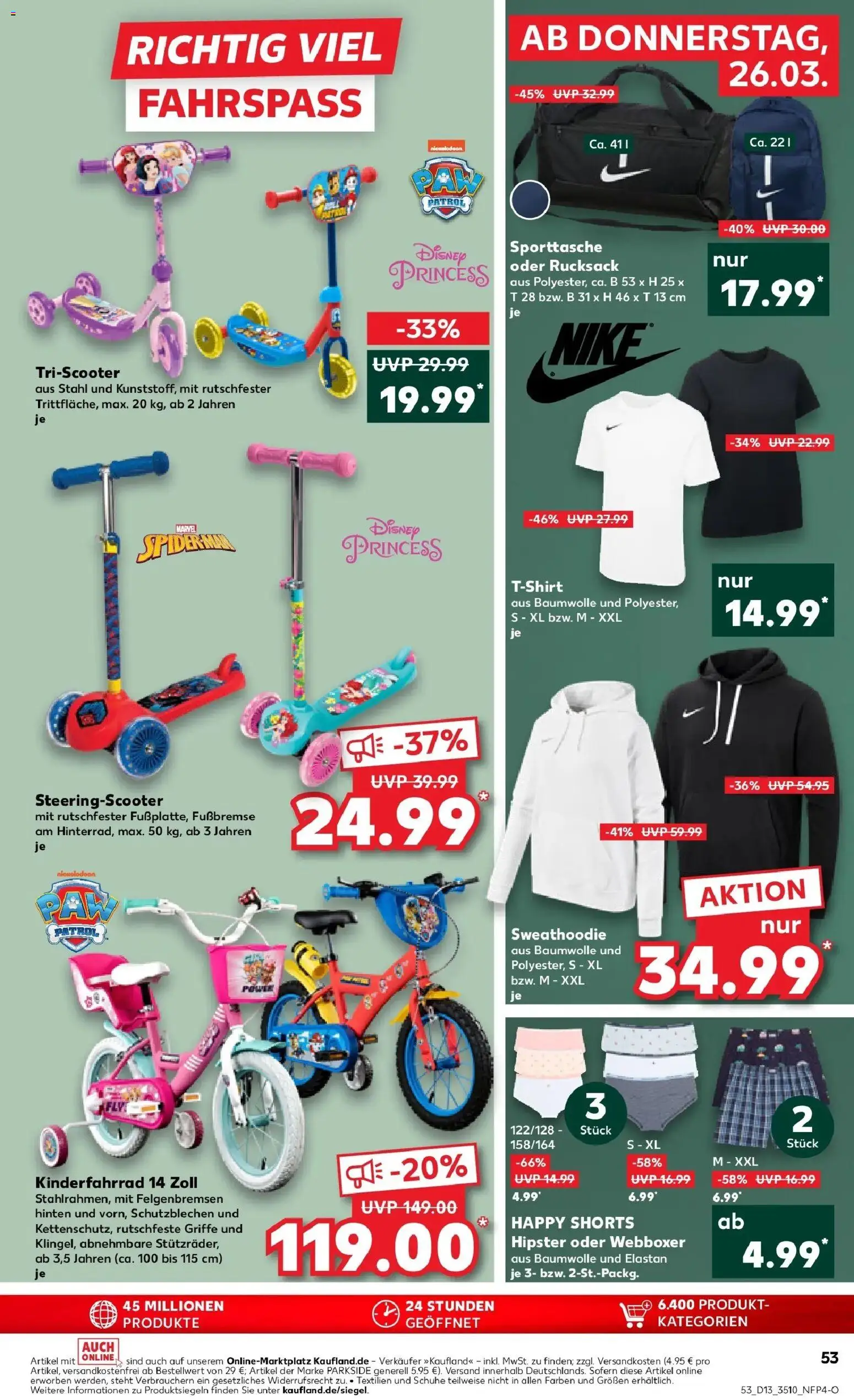 Kaufland Prospekt Bautzen	 – gültig ab 26.03.2026 | Seite: 53 | Produkte: T-Shirt, Hoodie, Rucksack