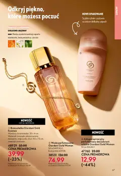 Pogląd oferty "Oriflame Katalog 15 2025" - ważna od 22.10.2025 | Strona: 67 | Produkty: Bransoletka, Zapach, Dezodorant, Woda