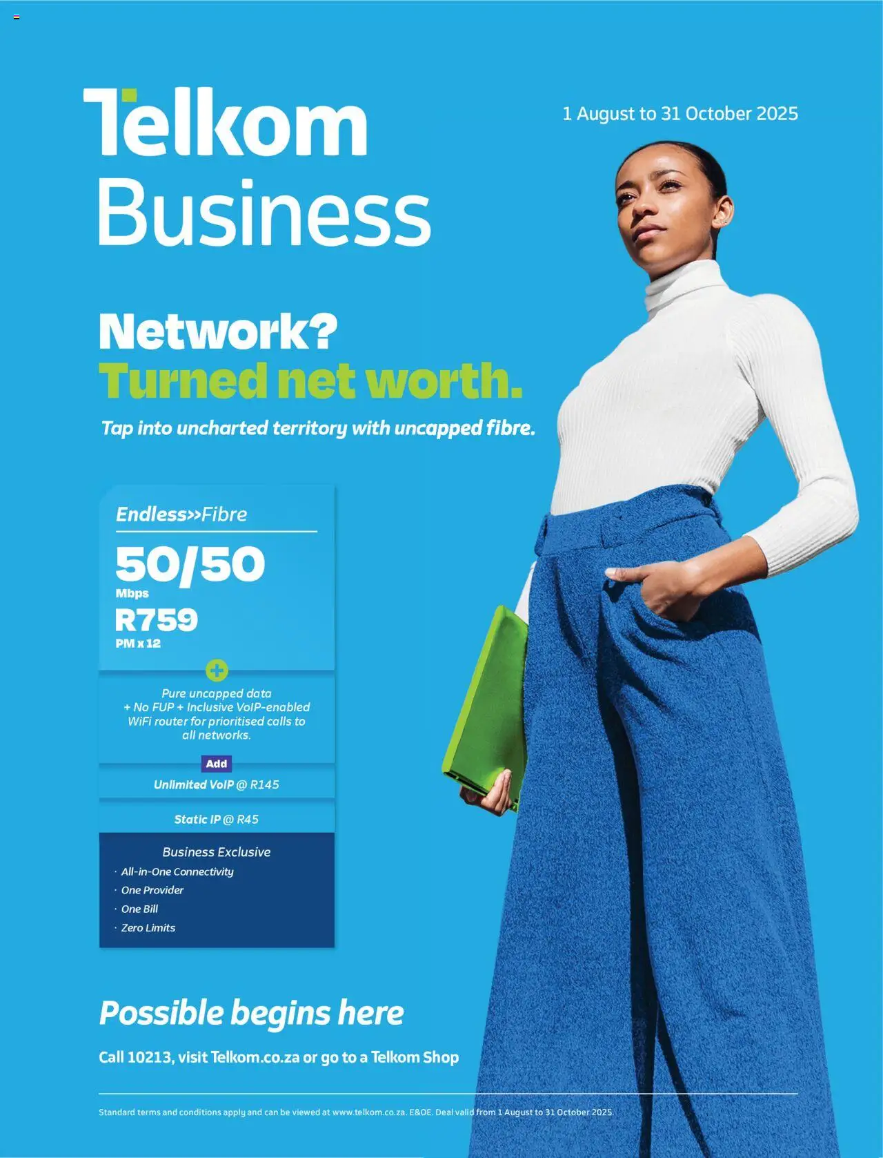 New Telkom catalogue – valid from 01.08.2025 | Page: 1 | Products: Router, Tap