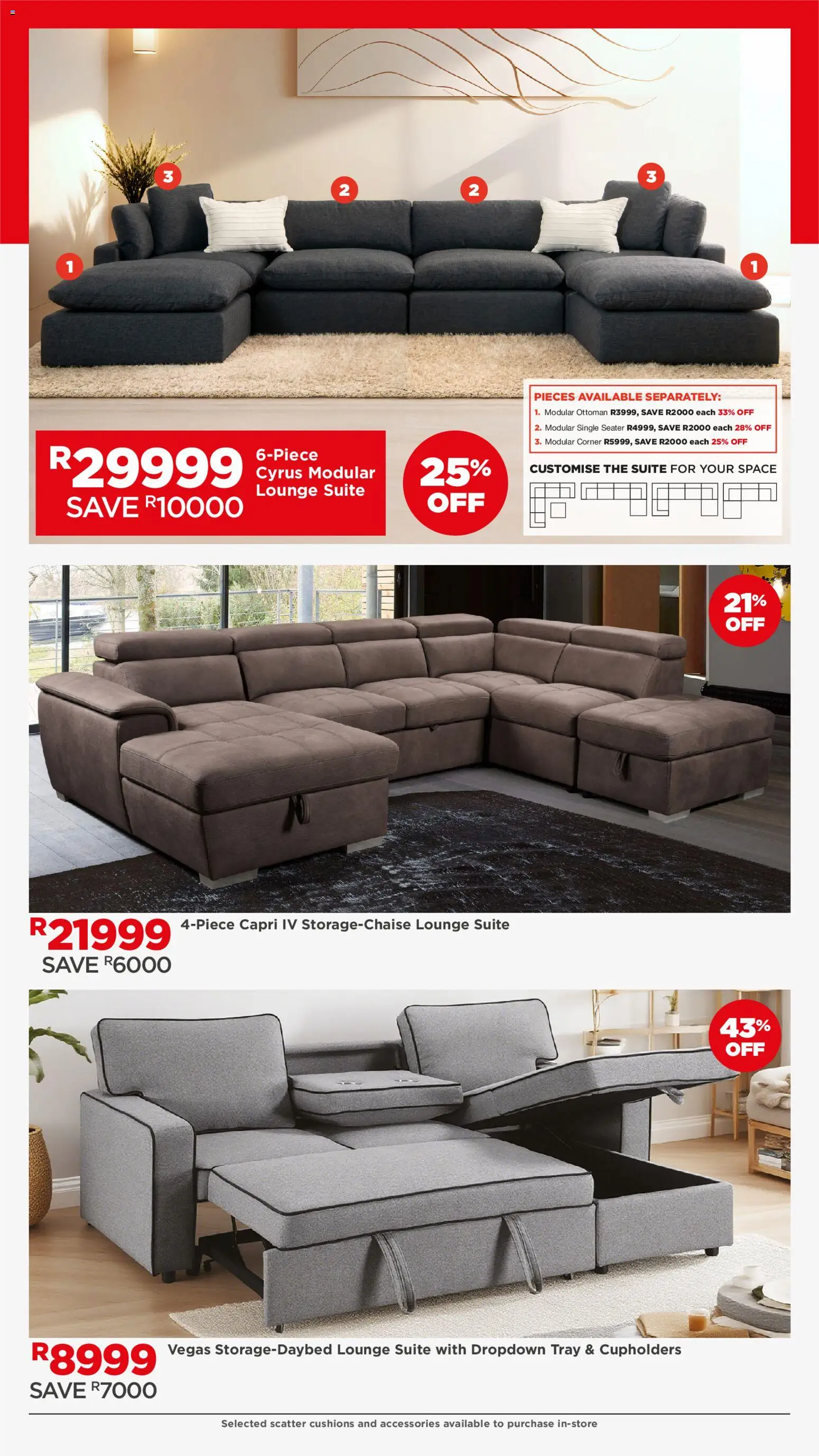 New House and Home catalogue – valid from 27.12.2025 | Page: 3 | Products: Tray, Seater, Lounge suite, Ottoman
