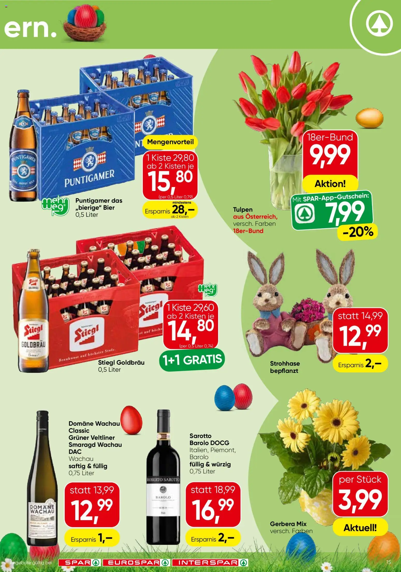 Spar Flugblatt - Steiermark gültig ab 31.03.2026 | Seite: 15 | Produkte: Bier