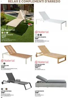 Anteprima del volantino Catalogo Giardino 2025 Leroy Merlin valido a partire dal 02.06.2025 | Pagina: 82 | Prodotti: Lettino, Cuscino