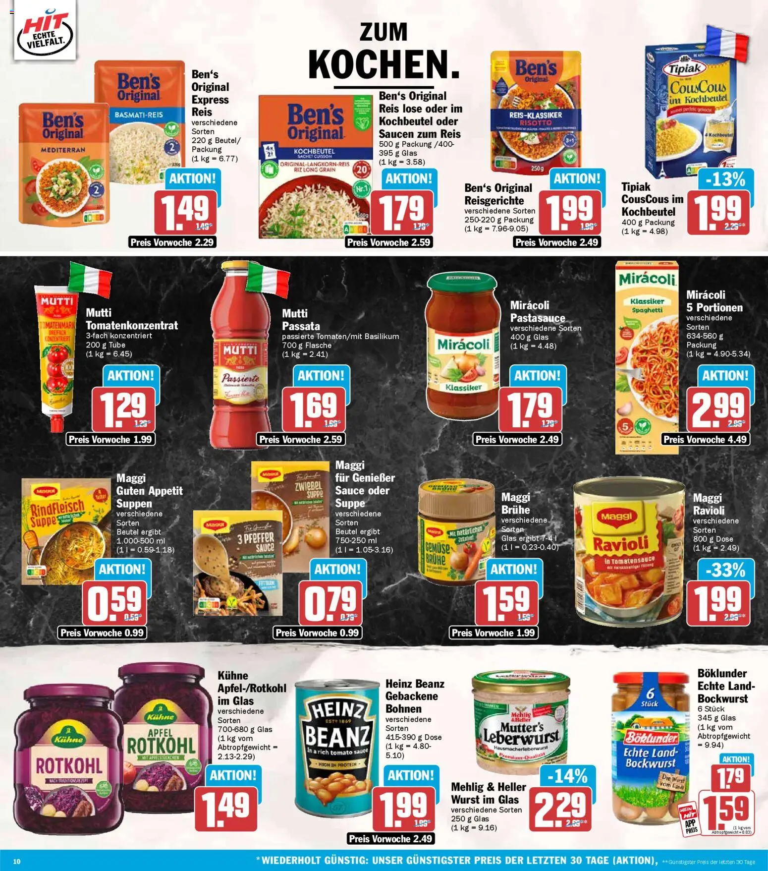 HIT Prospekt 	 – gültig ab 09.03.2026 | Seite: 10 | Produkte: Basmatireis, Gemüse, Pfeffer, Reis