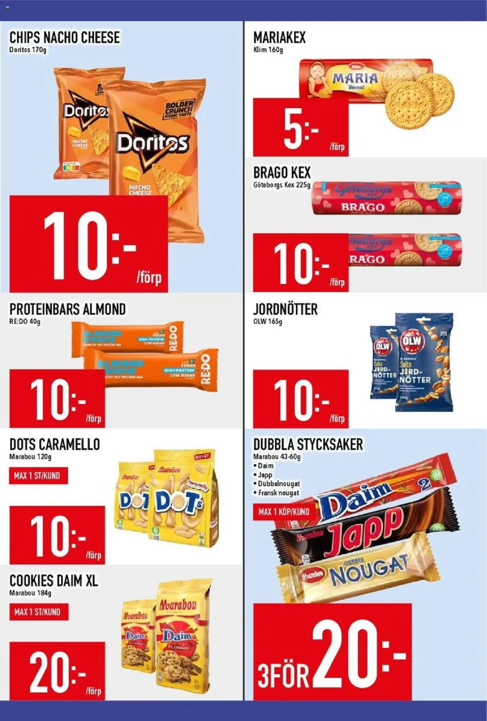 Matdax reklamblad aktuell från 03.11.2025 | Sida: 18 | Produkter: Jord, Jordnötter, Chips, Nötter