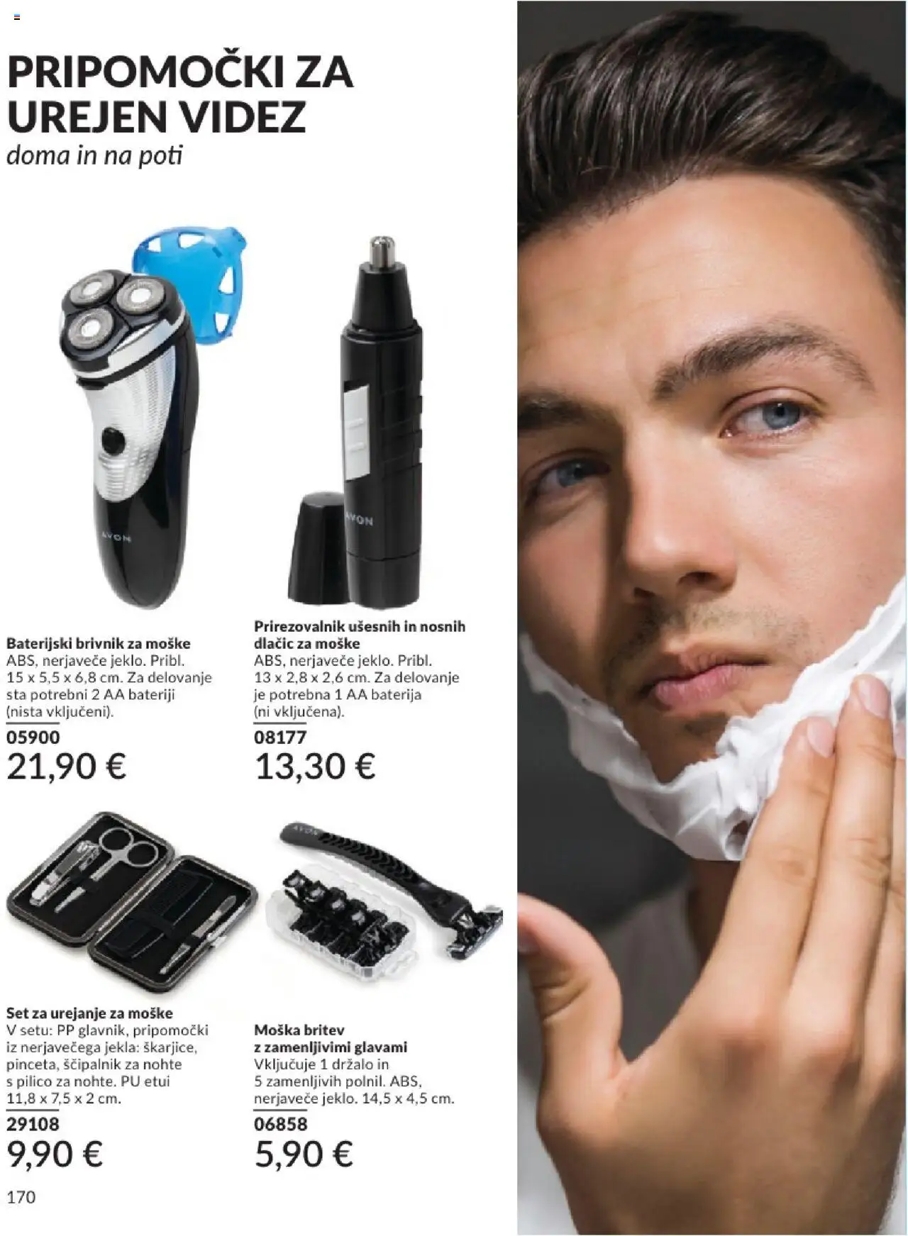 Avon katalog │ velja od 01.07.2025 | Stran: 170 | Izdelki: Baterija, Brivnik