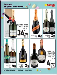 Anteprima del volantino Conad volantino City Lombardia valido a partire dal 26.03.2026 | Pagina: 4 | Prodotti: Prosecco, Spumante, Champagne
