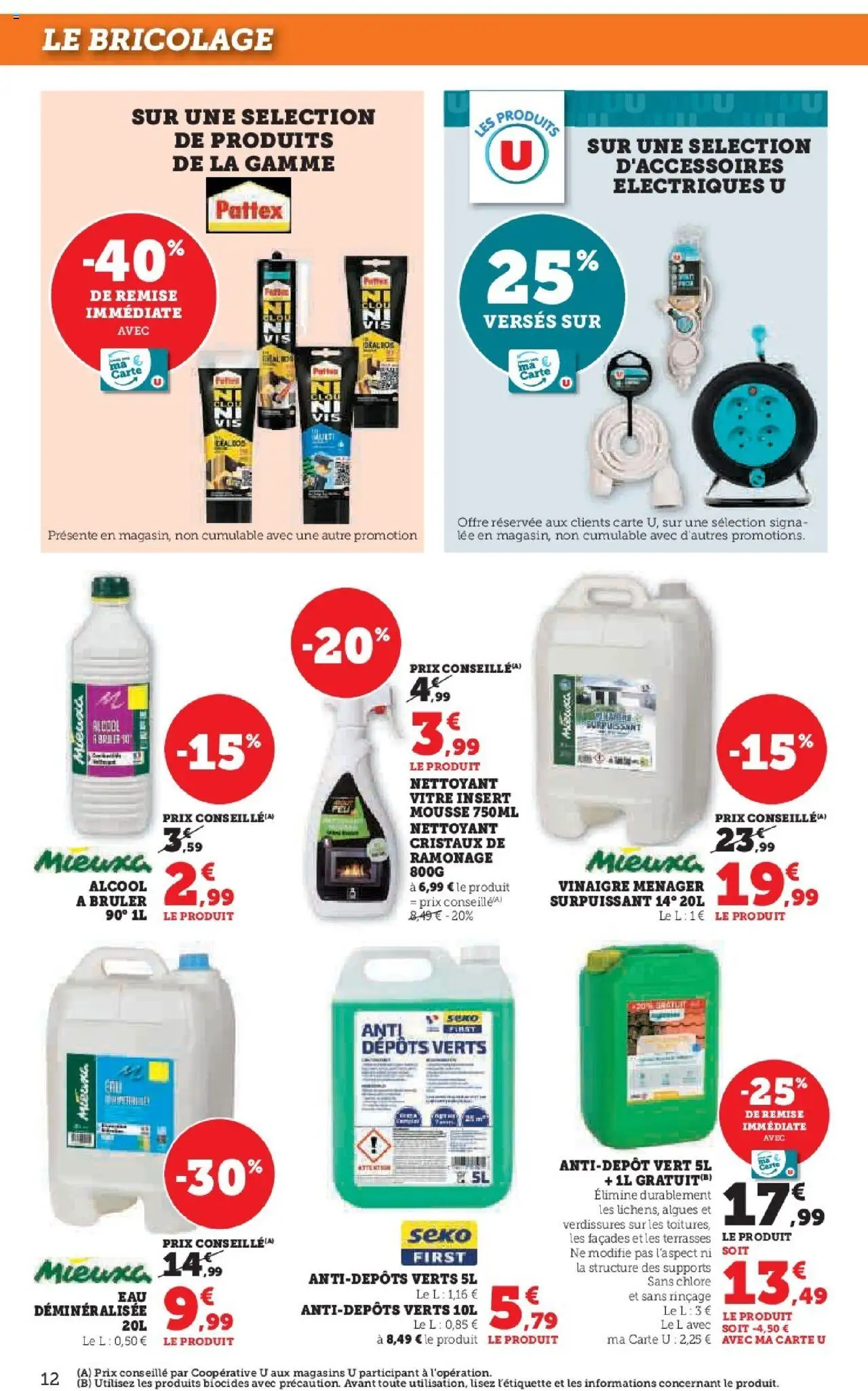  | Page: 12 | Produits: Alcool, Mousse, Algues, Vinaigre