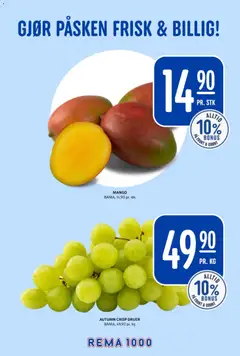 Forhåndsvisning av Rema 1000 kundeavis gyldig fra 16.03.2026 | Side: 7 | Produkter: Druer, Mango