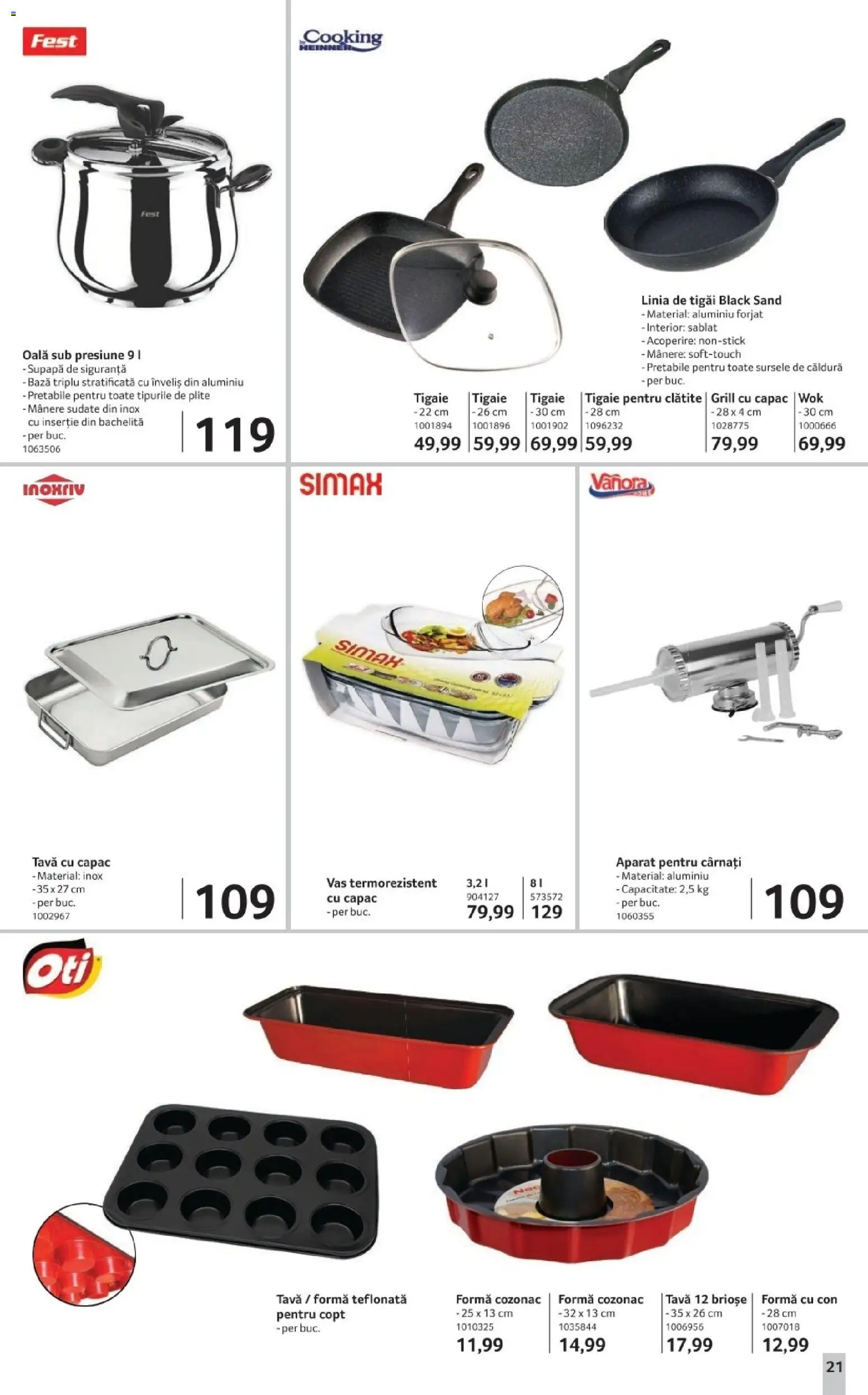 Noul catalog Selgros – valabil de la 28.11.2025 | Pagină: 21 | Produse: Tigaie, Grill, Clătite, Cârnați