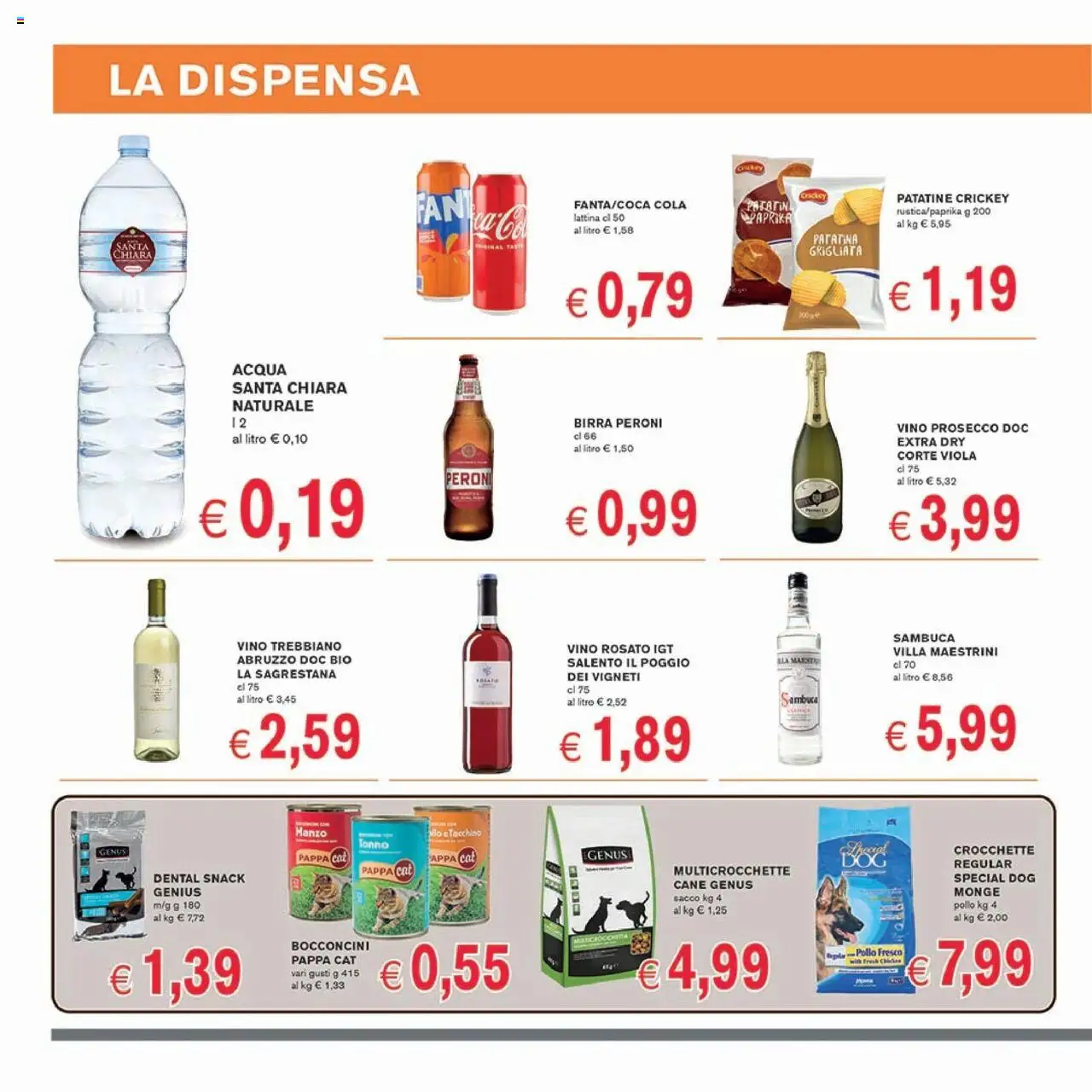 Volantino Coal del 14.08.2025 | Pagina: 10 | Prodotti: Pollo, Prosecco, Crocchette, Tonno