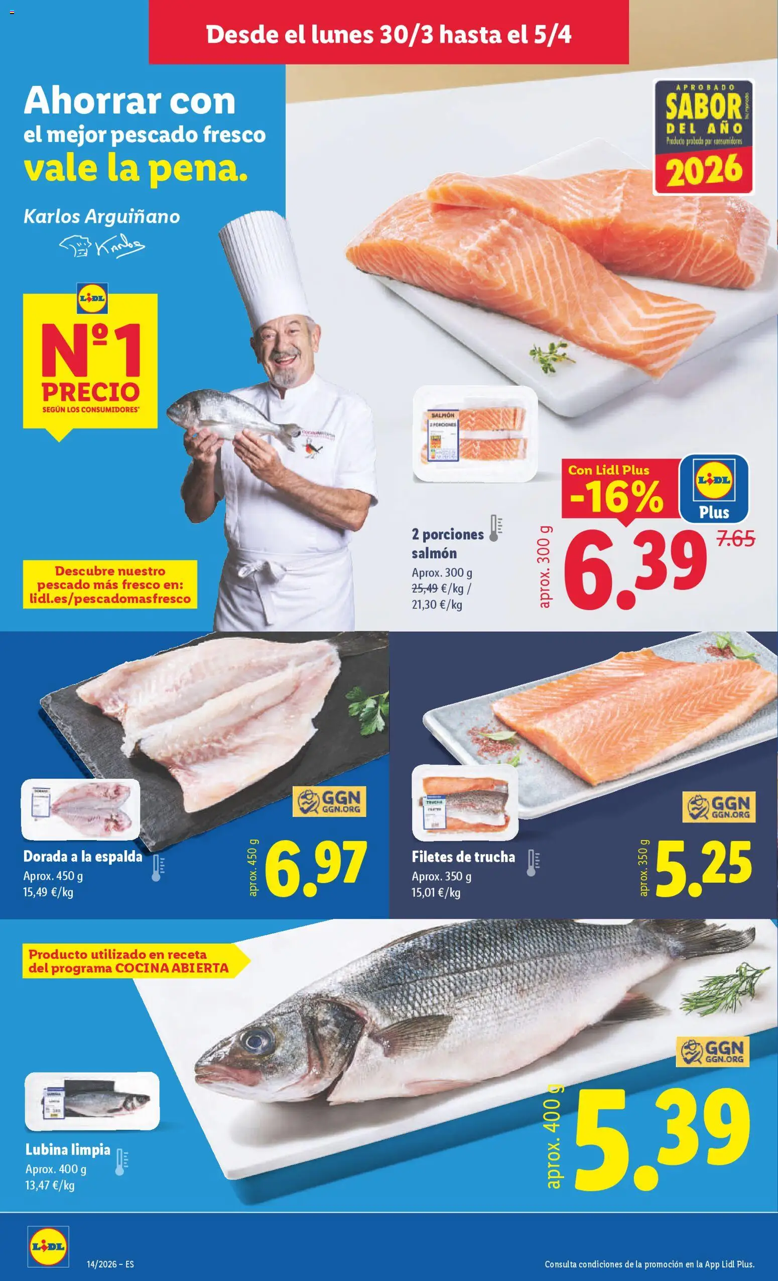 Lidl folleto │ válido desde el 30.03.2026 | Página: 6 | Productos: Pescado, Cocina