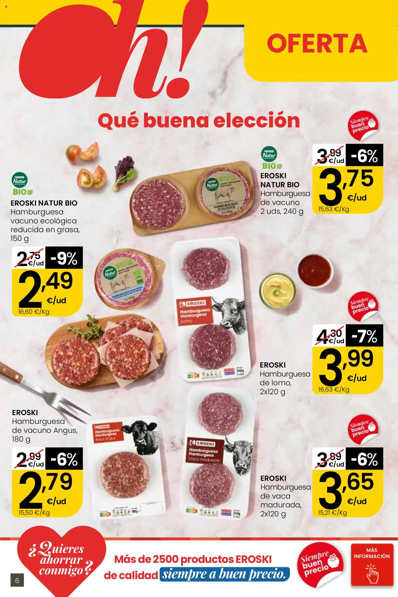 Eroski Quieres ahorrar conmigo │ válido desde el 16.04.2026 | Página: 6 | Productos: Σοκολατούχο γάλα