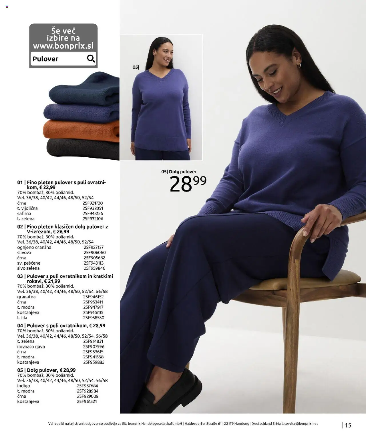 Bonprix katalog │ velja od 01.09.2025 | Stran: 15 | Izdelki: Pulover, Zelena