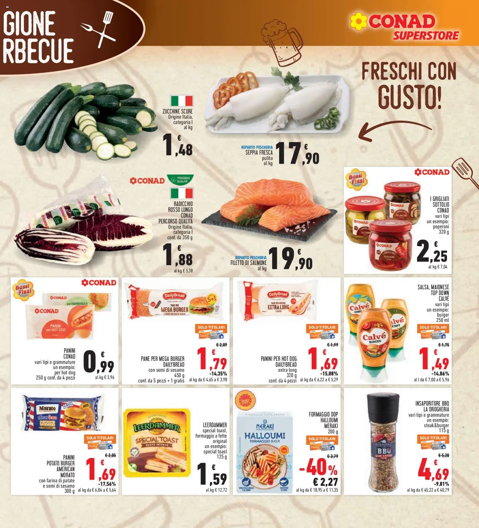 Volantino Conad del 23.04.2026 | Pagina: 15 | Prodotti: Pane, Peperoni, Maionese, Top