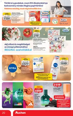 Auchan - Hipermarket márkás akciók - amely érvényes a következő dátumtól: 06.11.2025 | Oldal: 20