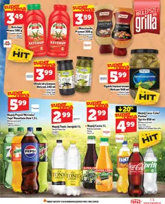 Topaz Gazetka od 31.07.2025 | Strona: 13 | Produkty: Pepsi, Porzeczka, Musztarda, Ogórki konserwowe