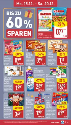 Aldi Prospekt 	 ab 15.12.2025 gültig | Seite: 14 | Produkte: Schokolade, Waffeln, Zucker, Klarspüler