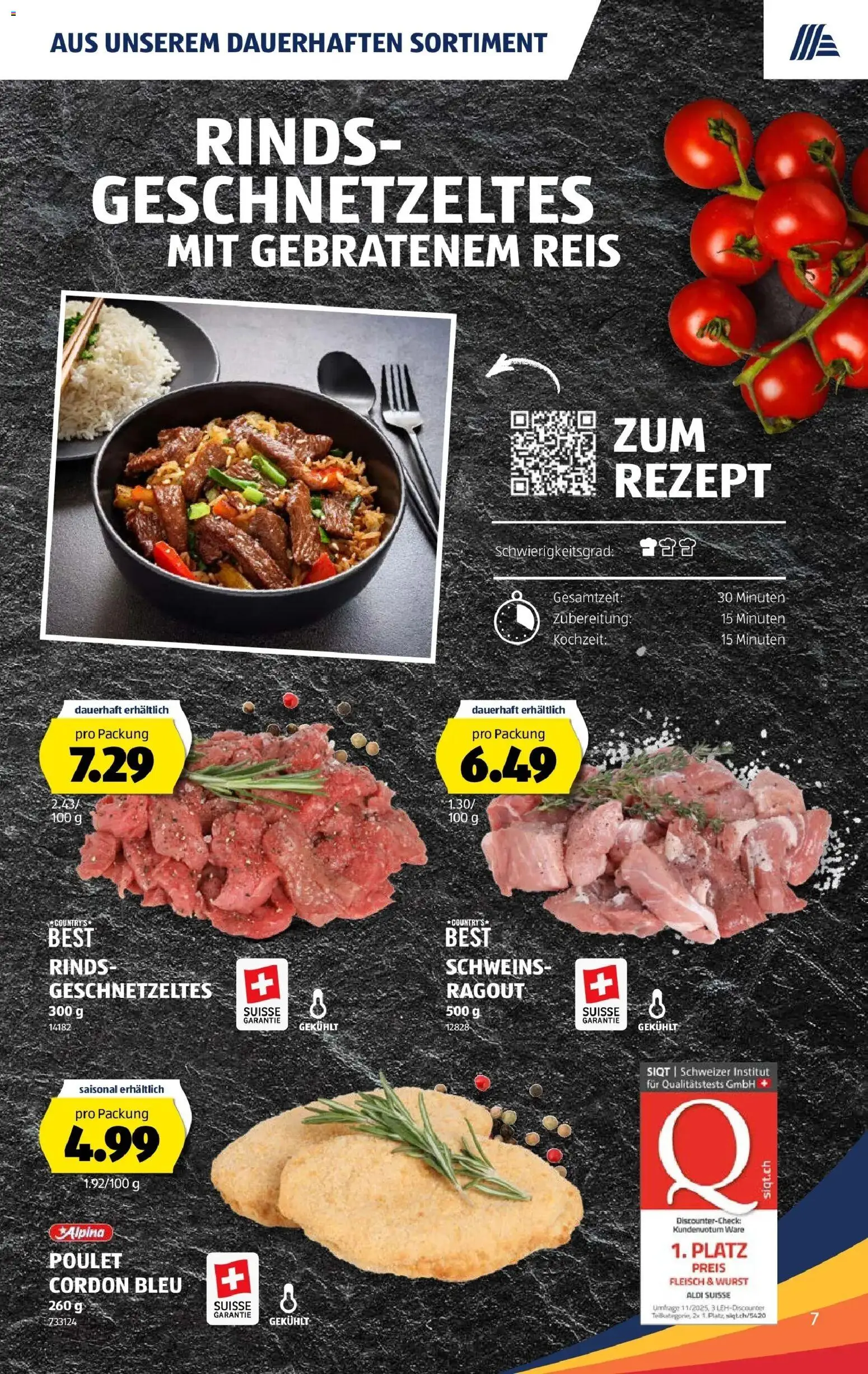 Aldi - Aldi Suisse: Wochenangebote – gültig ab 26.02.2026 | Seite: 7 | Produkte: Reis, Wurst
