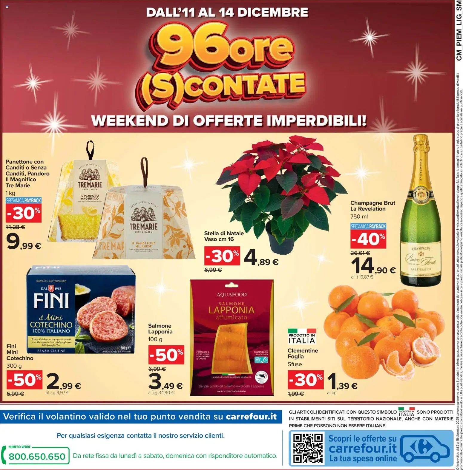 Volantino Carrefour del 02.12.2025 | Pagina: 26 | Prodotti: Panettone, Champagne, Vaso, Cotechino