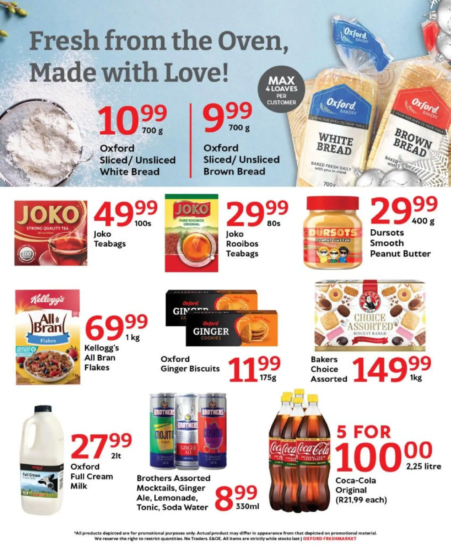 New Oxford Freshmarket catalogue – valid from 18.11.2025 | Page: 7 | Products: Bakery, Biscuits, Cream, Cookies