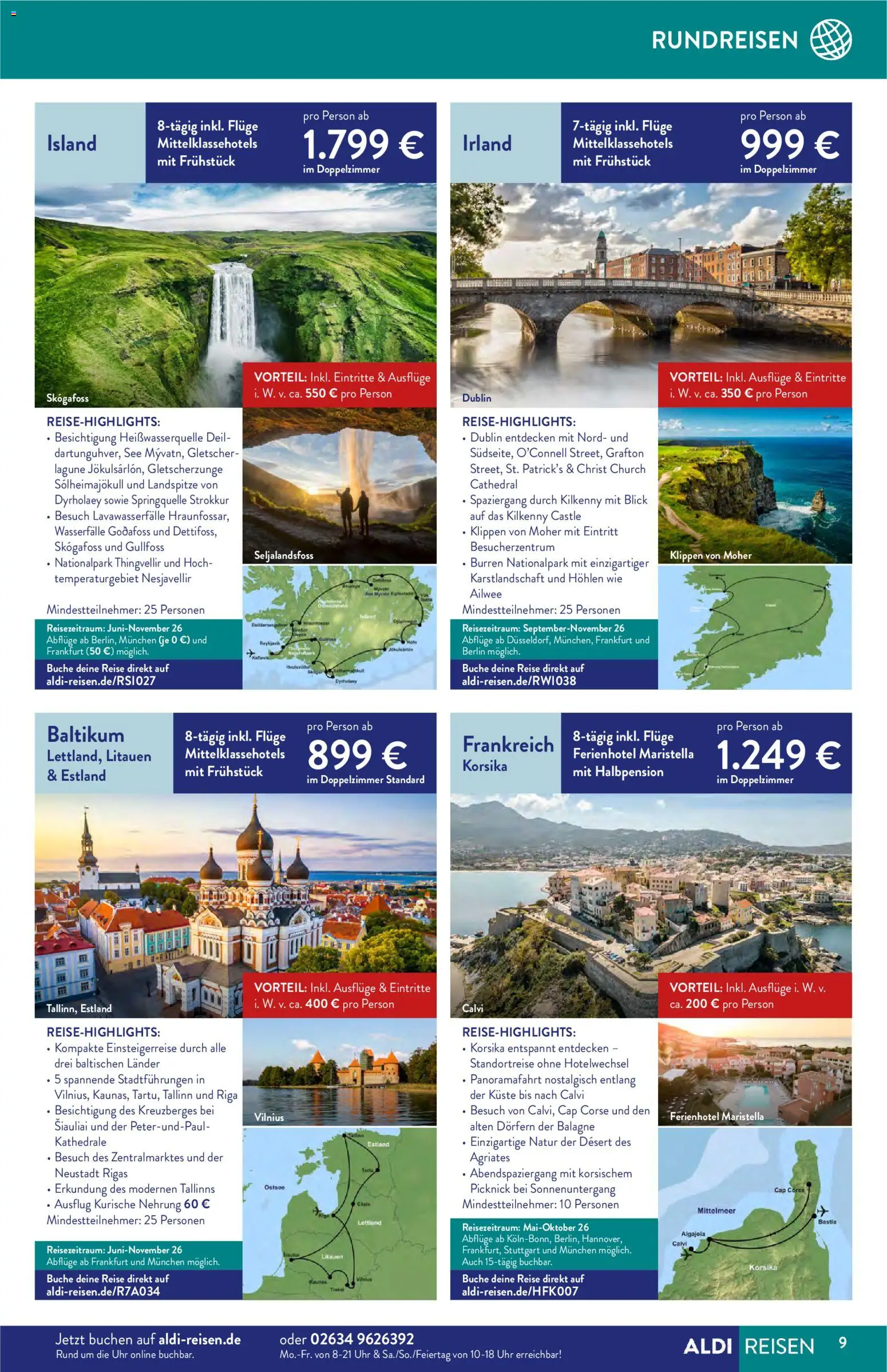 Aldi Reisen Prospekt 	 – gültig ab 01.04.2026 | Seite: 9