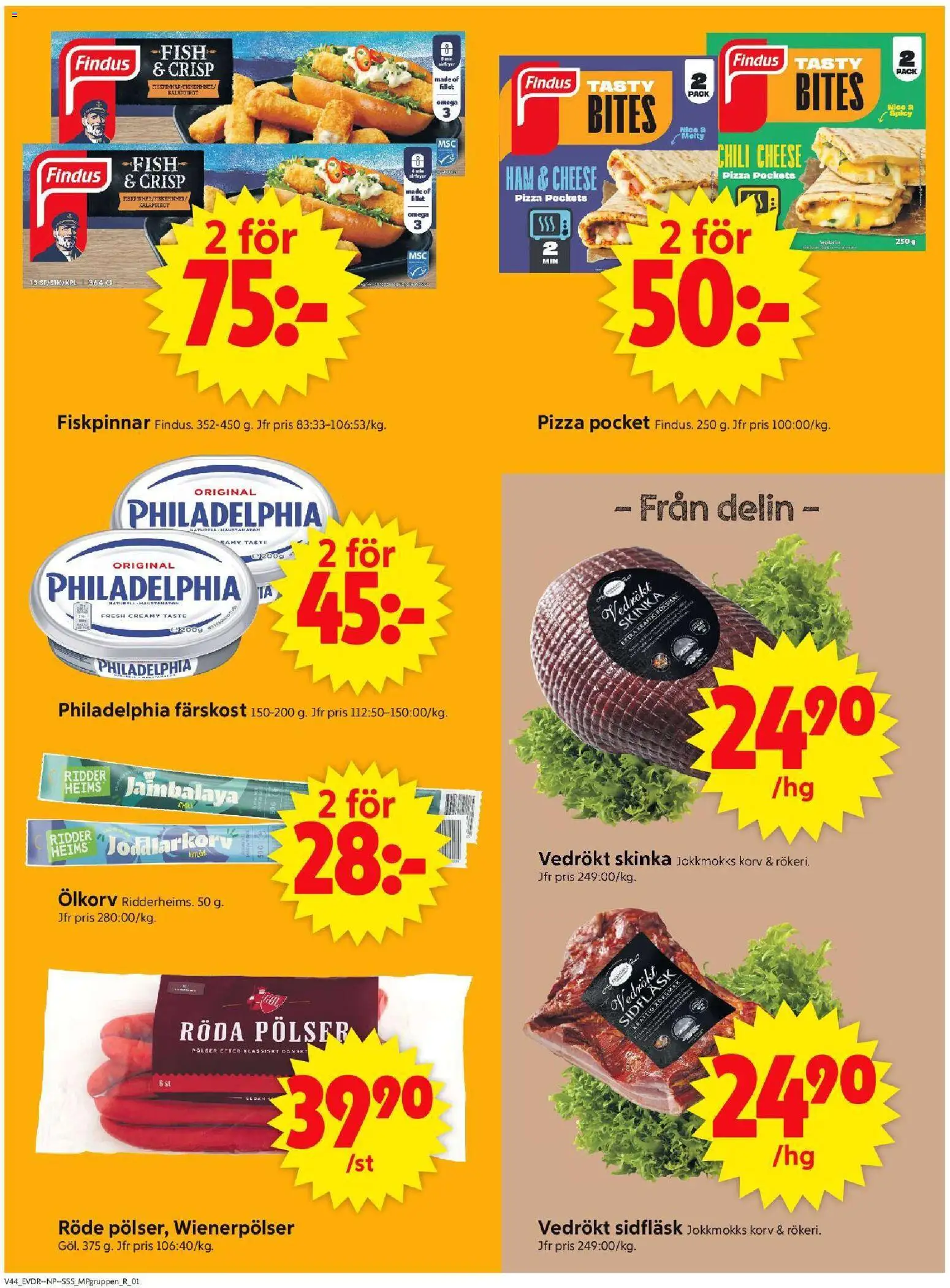 ICA Supermarket reklamblad aktuell från 27.10.2025 | Sida: 10 | Produkter: Chili, Skinka, Pizza, Airfryer