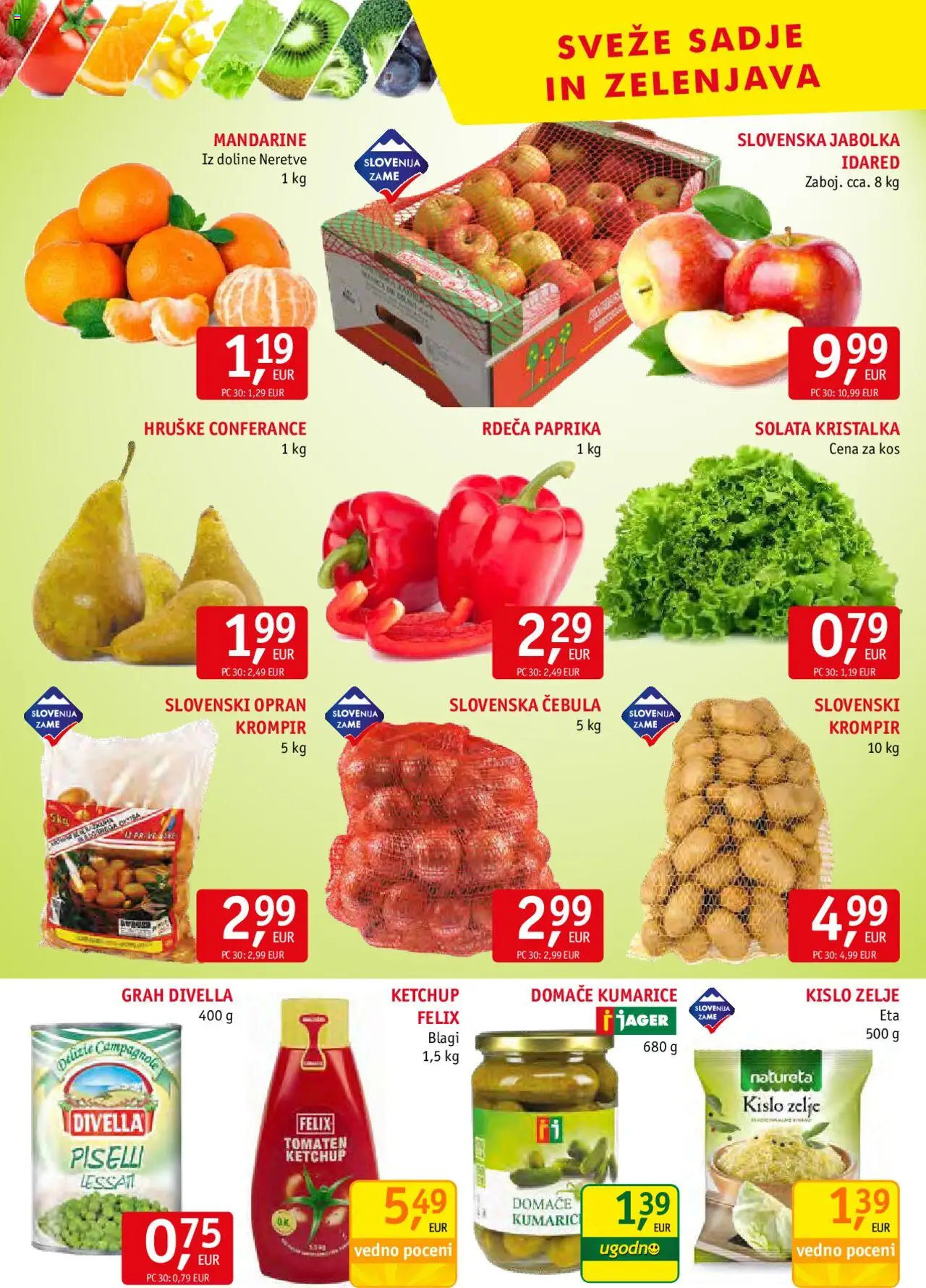 Novi Jager katalog ponudbe – veljaven od 22.10.2025 | Stran: 8 | Izdelki: Kos, Cebula, Sadje, Zelje