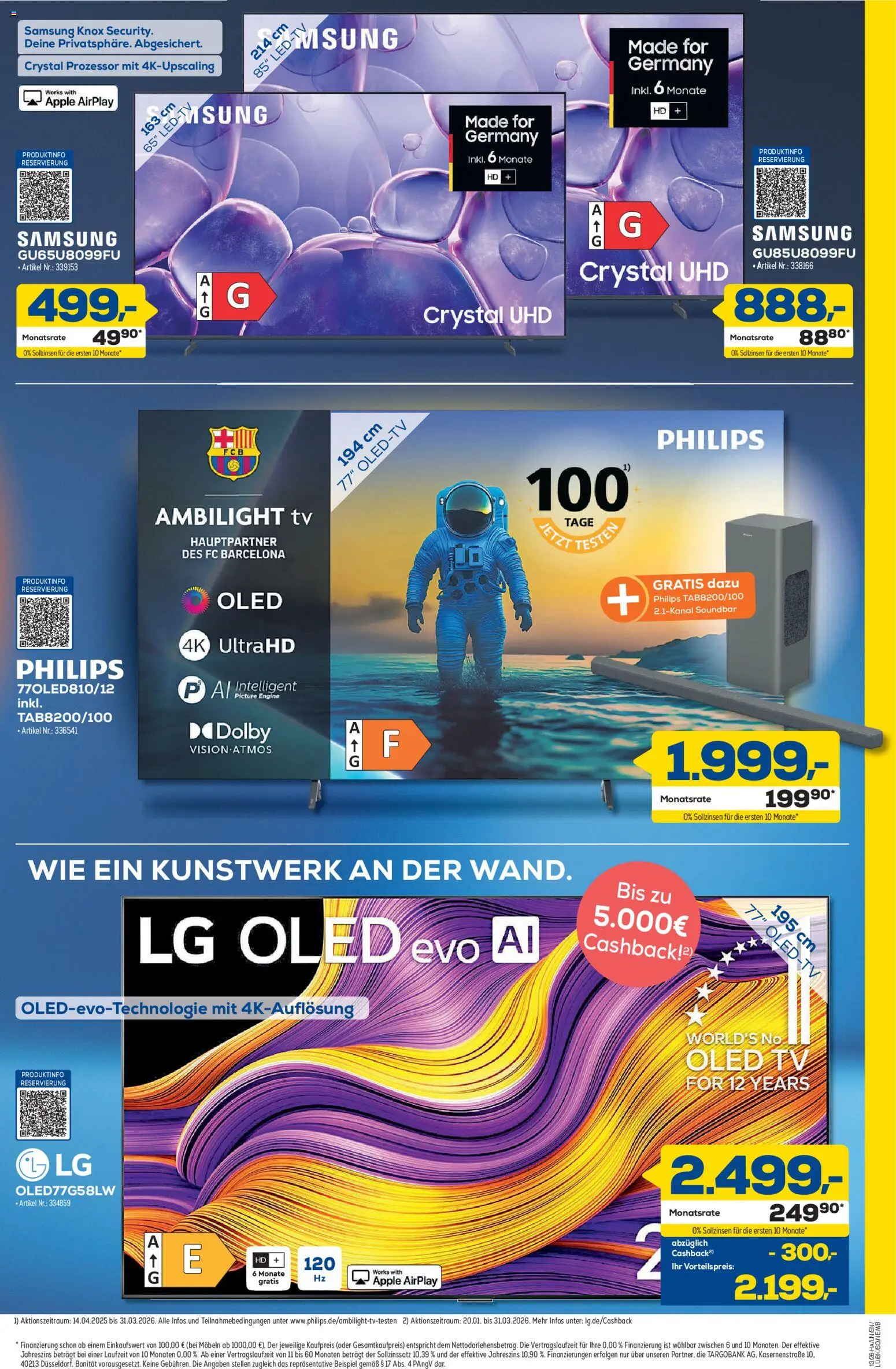 Euronics Prospekt Berlet – gültig ab 19.03.2026 | Seite: 3 | Produkte: Samsung, Apple, Soundbar, TV