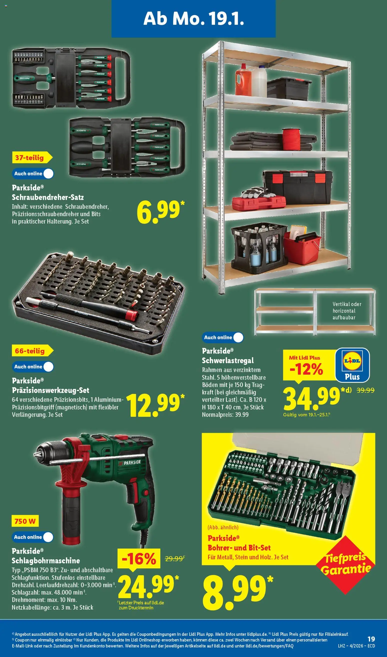 Lidl - Prospekt – gültig ab 19.01.2026 | Seite: 15 | Produkte: Schwerlastregal
