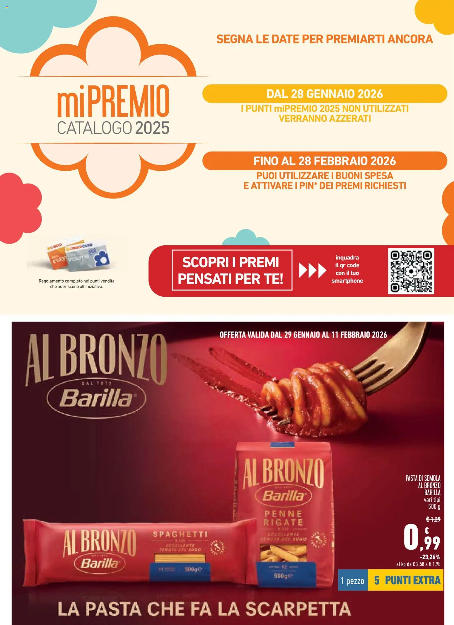 Volantino Conad del 29.01.2026 | Pagina: 3 | Prodotti: Tè, Pasta, Smartphone, Sugo