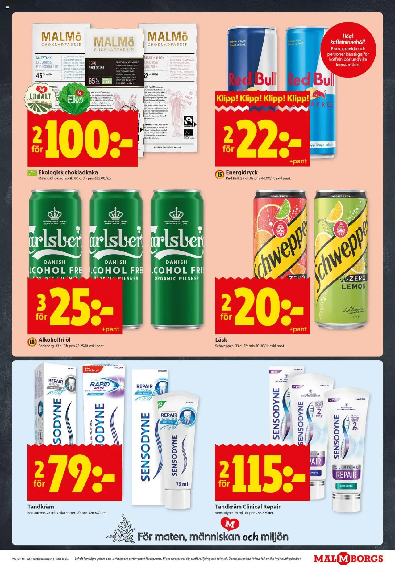 ICA Kvantum reklamblad aktuell från 29.09.2025 | Sida: 11 | Produkter: Red bull, Chokladkaka, Choklad, Energidryck