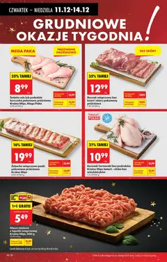 Pogląd oferty "Sznycle premium z fileta z piersi indyka, 260 g, Premium turkey breast fillet cutlets" - ważna od 11.12.2025 | Strona: 32