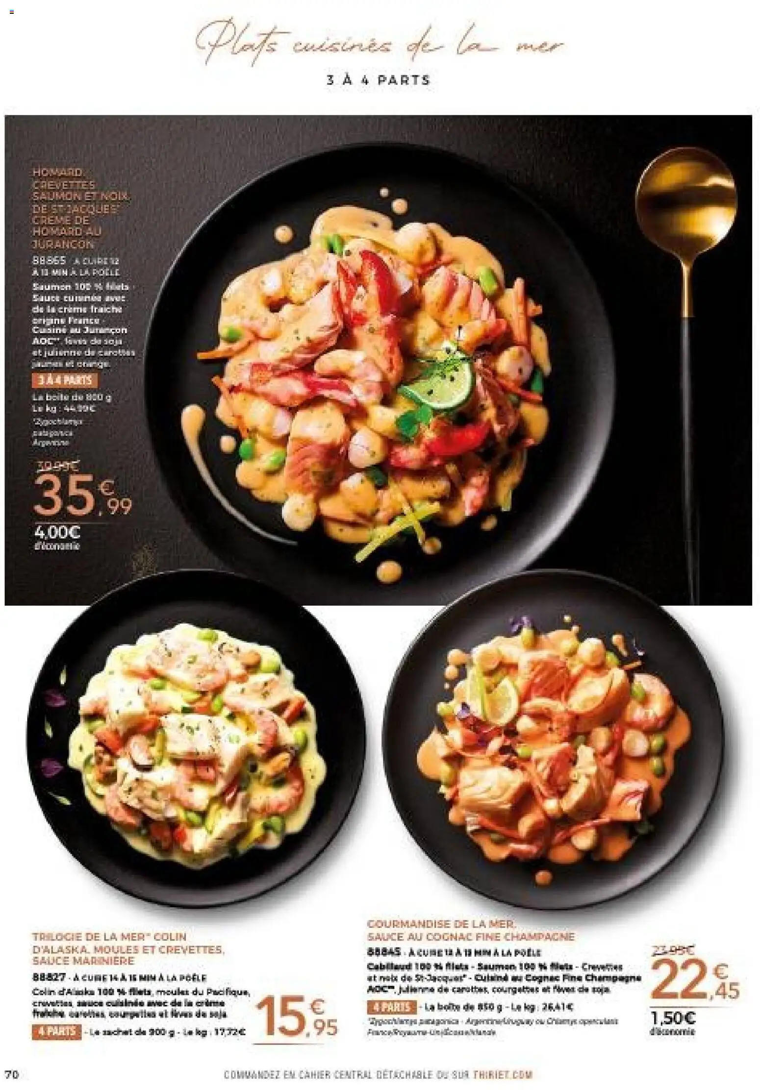 {H1} | Page: 70 | Produits: Marinière, Cognac, Saumon, Crème