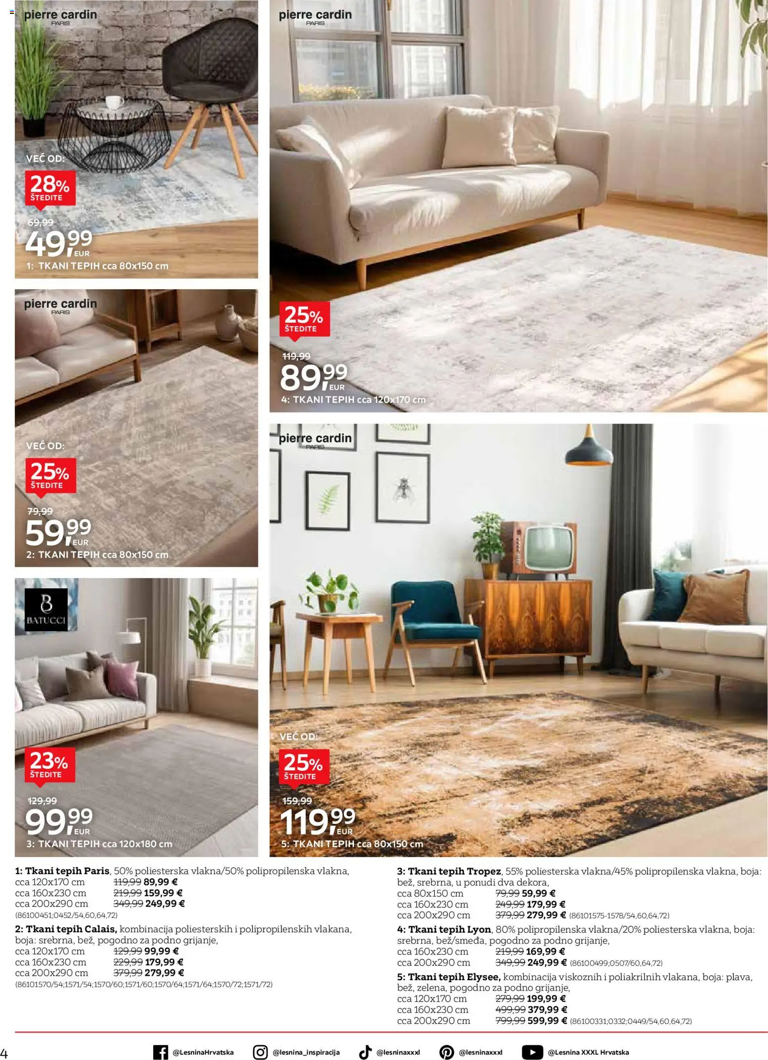 Lesnina katalog | vrijedi od 23.01.2026 | Stranica: 4 | Proizvodi: Tepih