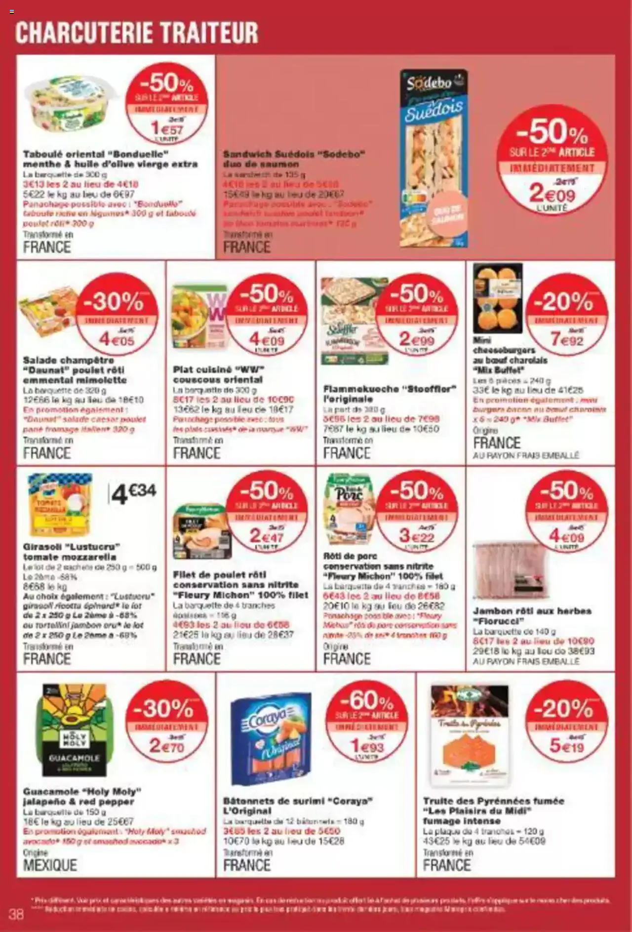  | Page: 38 | Produits: Huile, Porc, Ricotta, Saumon
